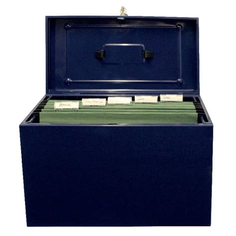 cathedral file box metal foolscap blue|Cathedral Metal File Box Foolscap Home Office Blue HOBL.